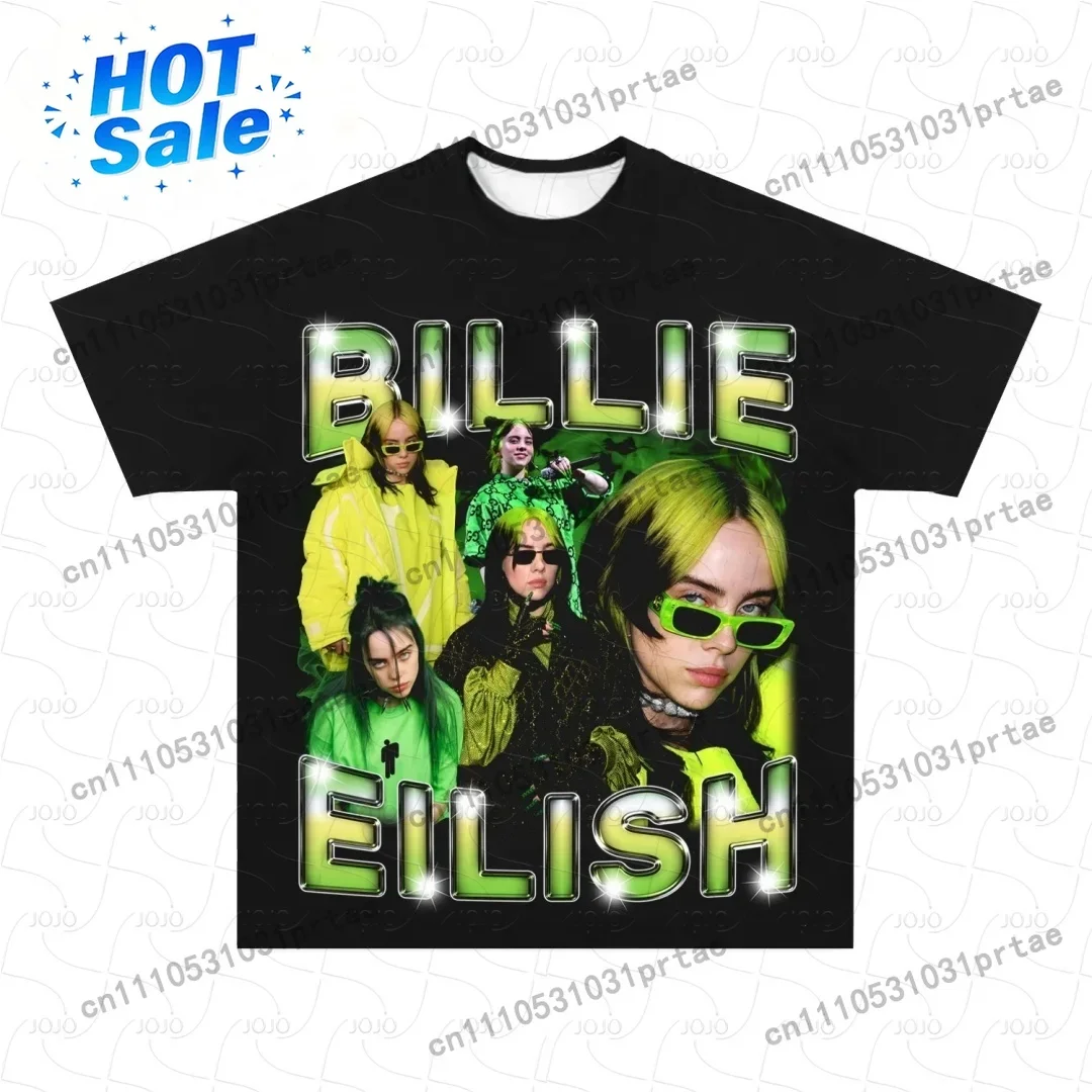 Summer Clothing Styles Men - Billie Eilish Retro Desenli Tişört 2025