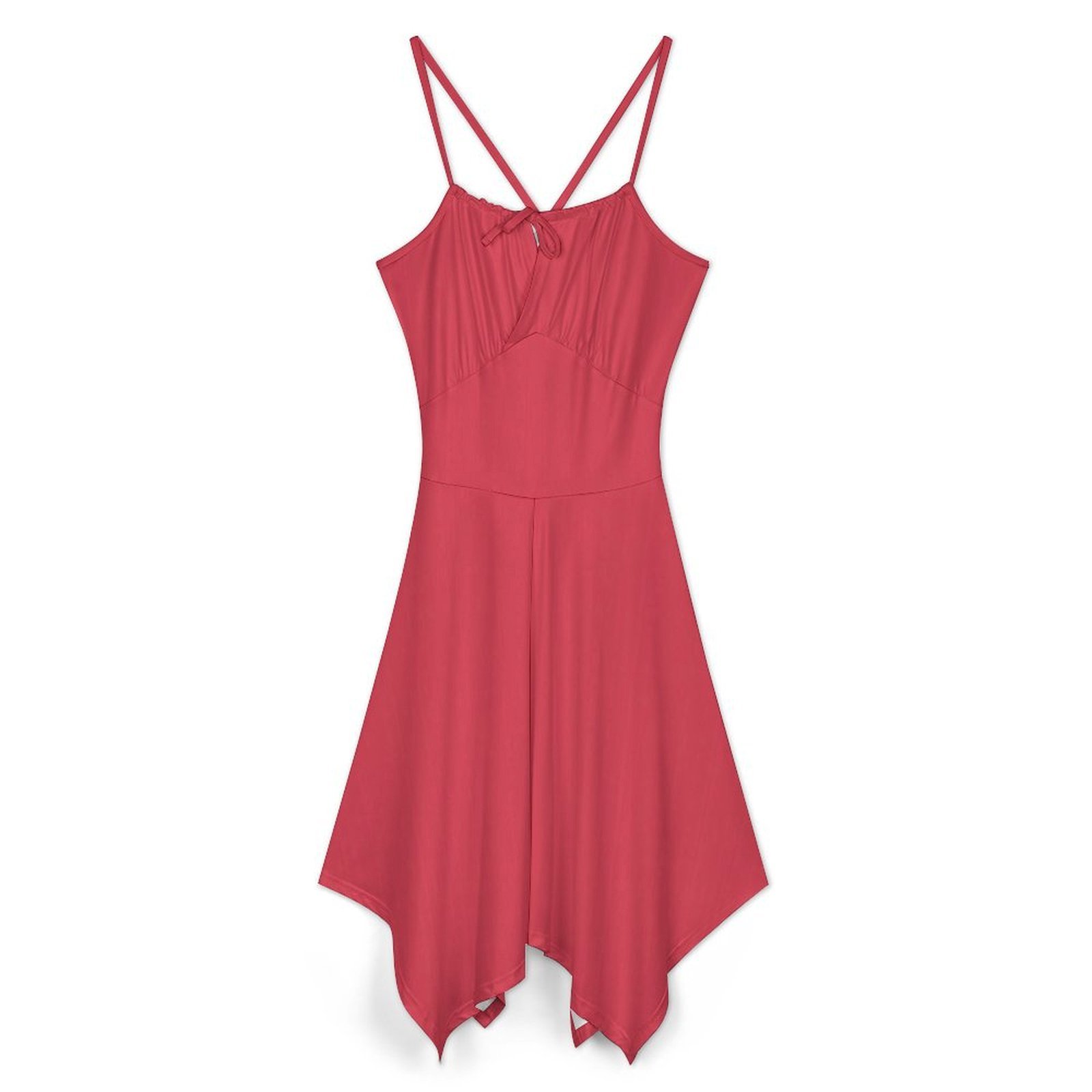 Summer Clothing Colors - Kadınlar için kırmızı biber çiçekli elbise
