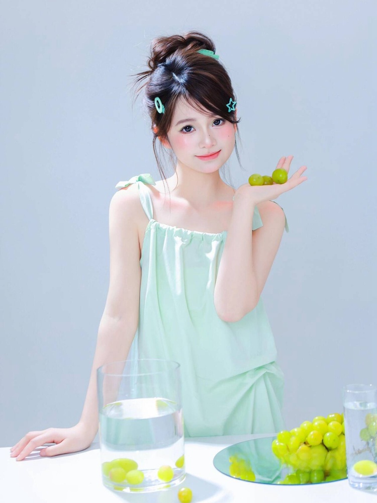 Summer Clothing Girl - Yeni Yaz Fotoğrafçılığı Kore Tarzı Tatlı