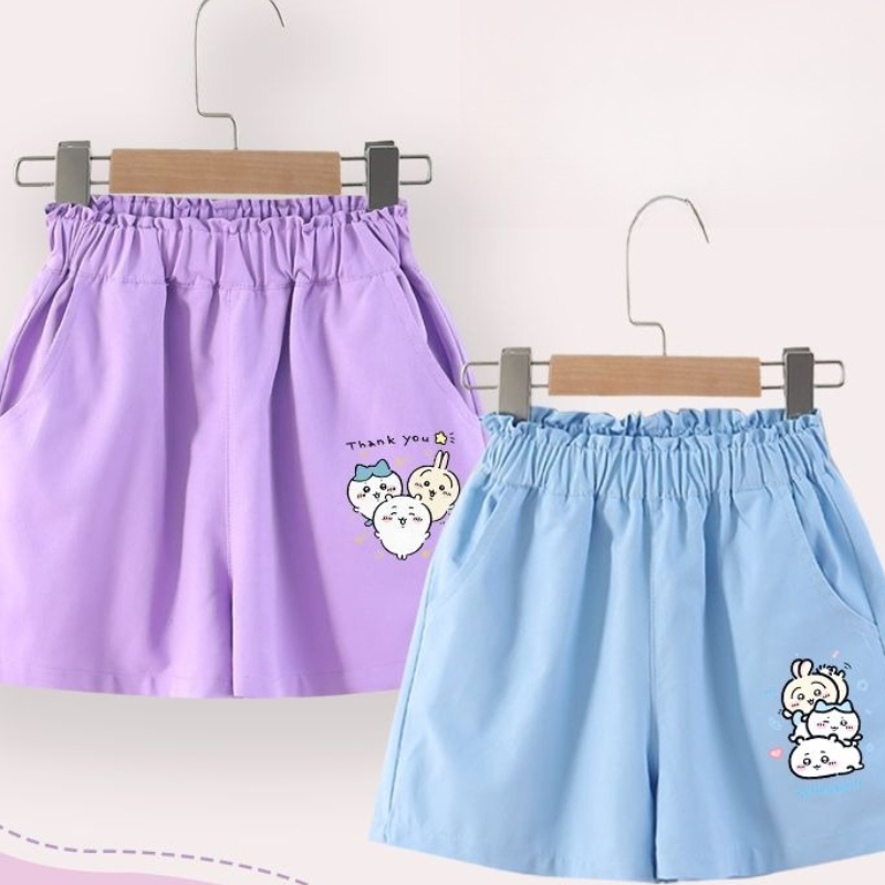 Summer Clothing Looks - Anime Karikatür Kawaii Chiikawa Çocuk Giyim