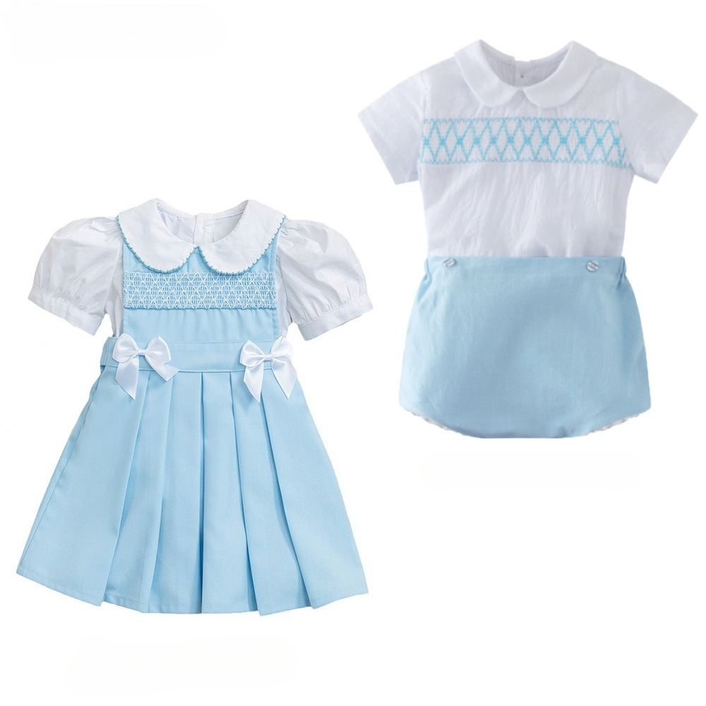 Summer Clothing In Spanish - 2026 Çocuk Kardeş Seti İspanyol Tarzı