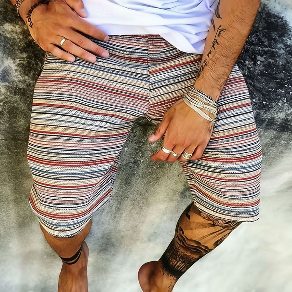 Beach Shirt Hawaiian - İnce Dokulu Minimal Kısa Erkek Plaj