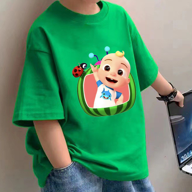 Summer Clothing Girl - Cocomelons Bebek T-Shirt Anime Pamuk Kısa