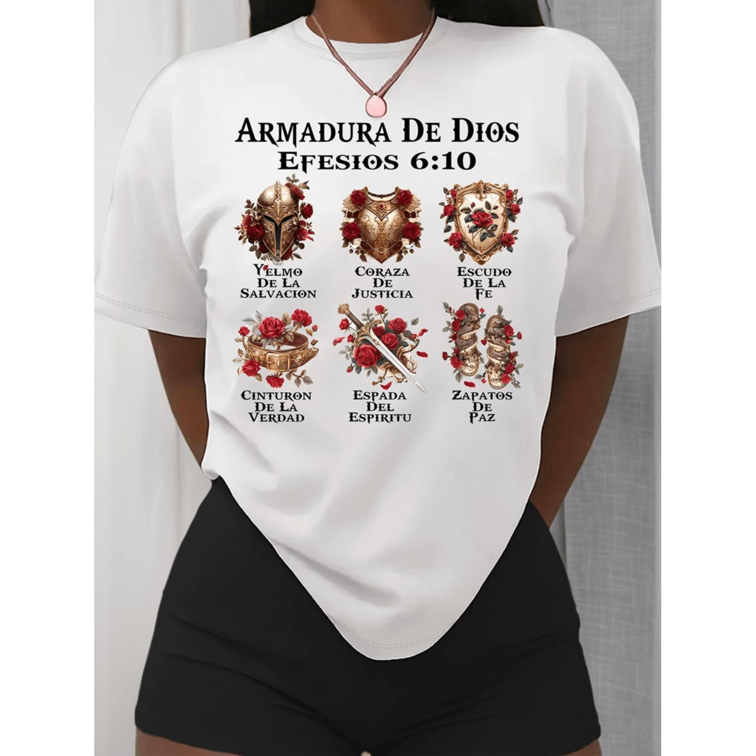 Summer Clothing In Spanish - kadın gündelik kısa kollu tişört beyaz