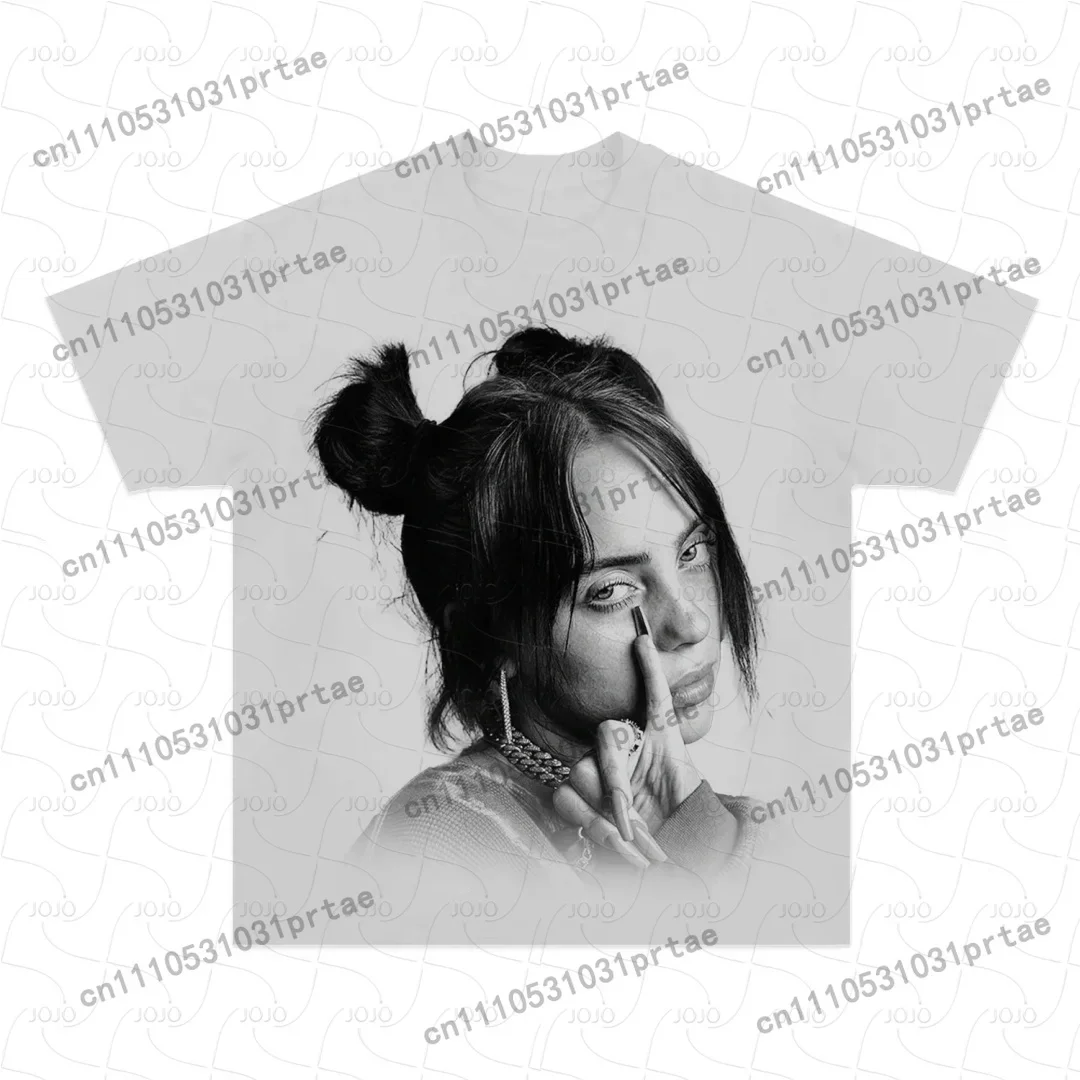 Billie Eilish Retro Desenli Ti - Summer Clothing Styles Men incelemesi ve fiyatı