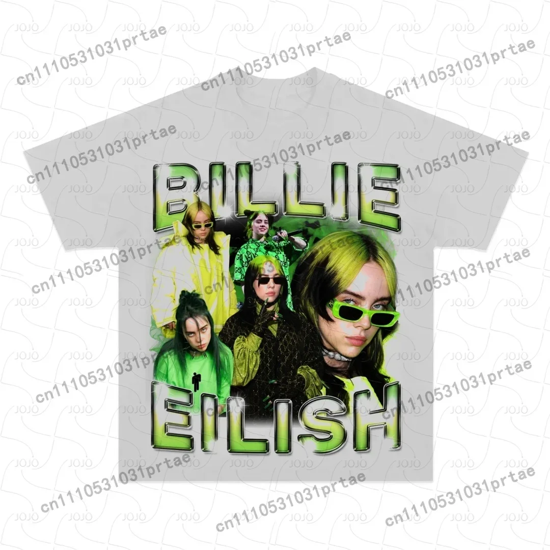 Billie Eilish Retro Desenli Ti - Summer Clothing Styles Men incelemesi ve fiyatı