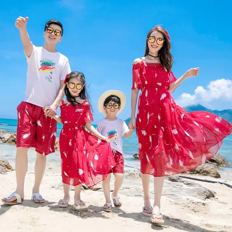 Tatil Tatil Görünümü Aile Eşle - Summer Clothing Looks incelemesi ve fiyatı