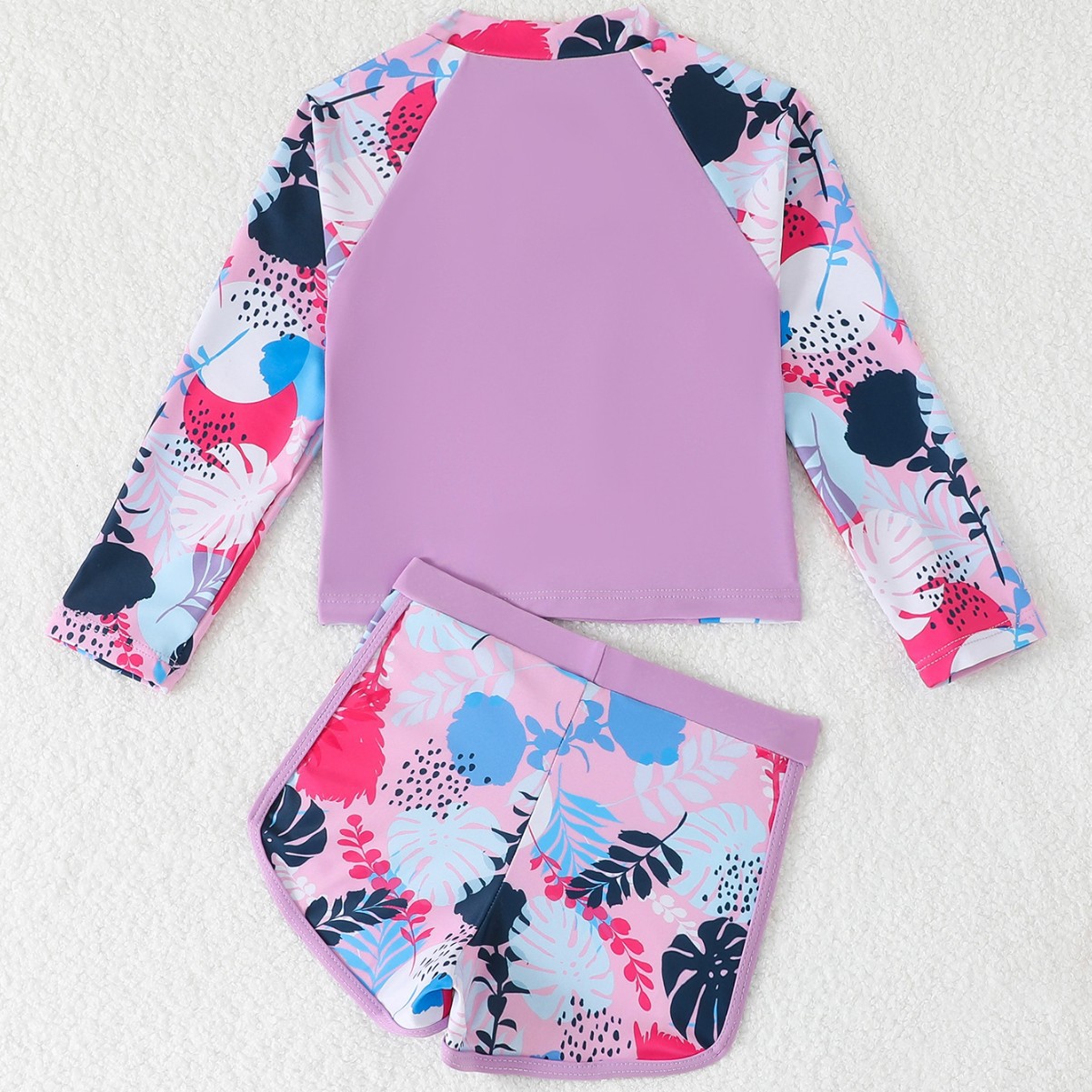 Kız Çocukları Yaprak Baskılı 2 - Rash Guard Long Sleeve incelemesi ve fiyatı