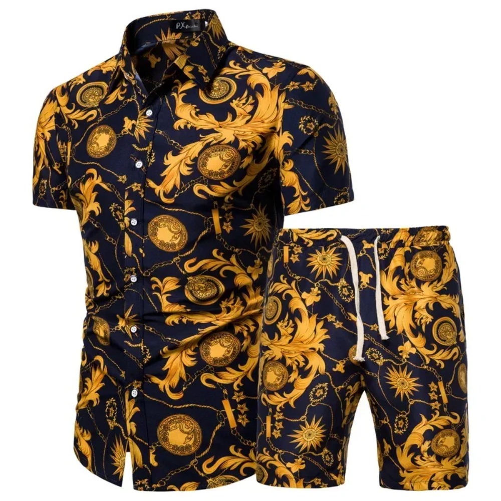 Yaz Yeni erkek Giyim Kısa koll - Summer Vacation Clothing Men incelemesi ve fiyatı