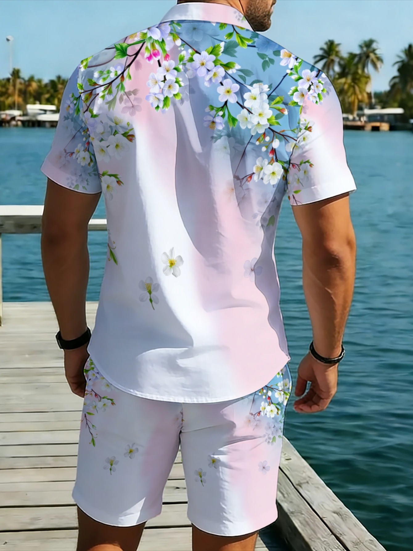 Erkek Hawaii 2 Parça Takım Gra - Beach Shirt Hawaiian incelemesi ve fiyatı