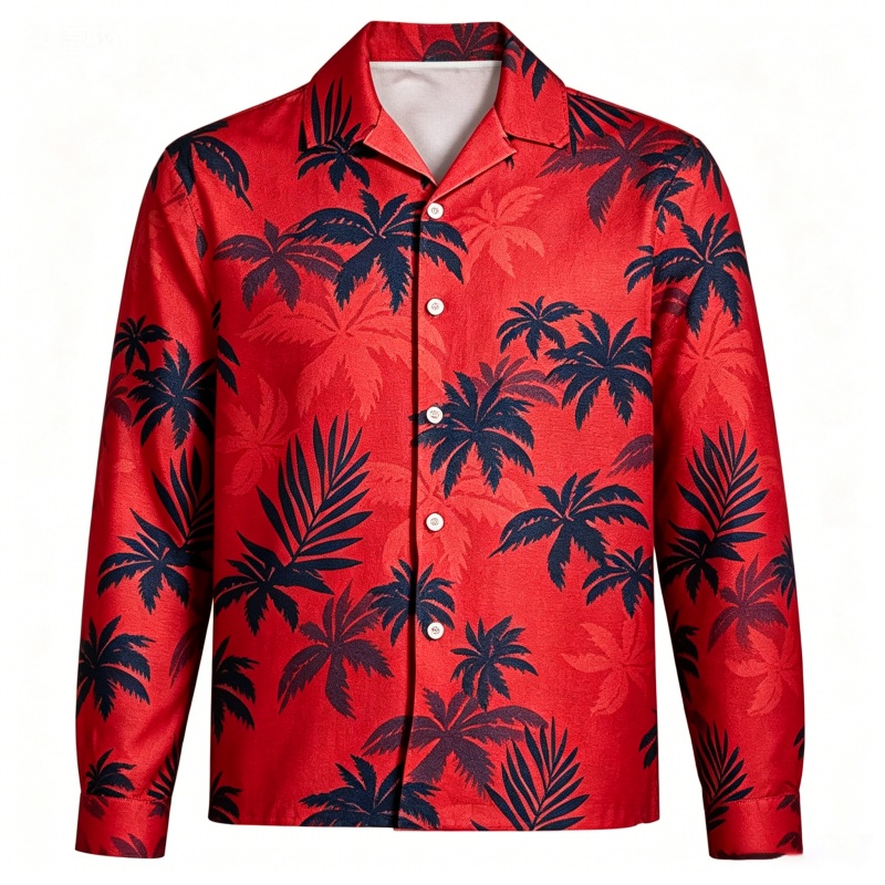 Erkek Plaj Tatili Uzun Kollu H - Beach Shirt Hawaiian incelemesi ve fiyatı