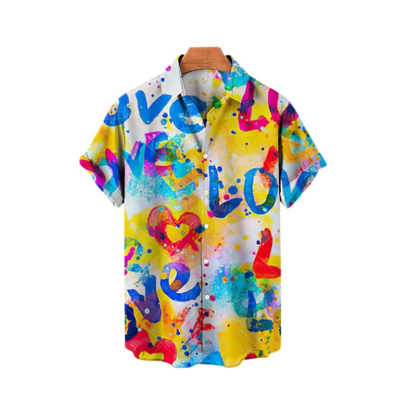 Hawaii 3D yağlı boya tarzı göm - Summer Vacation Clothing Men incelemesi ve fiyatı