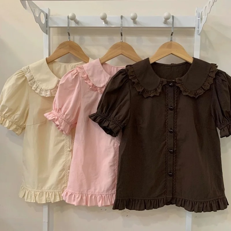 Yaz Japon Kawaii Lolita Gömlek - Summer Clothing Kids incelemesi ve fiyatı