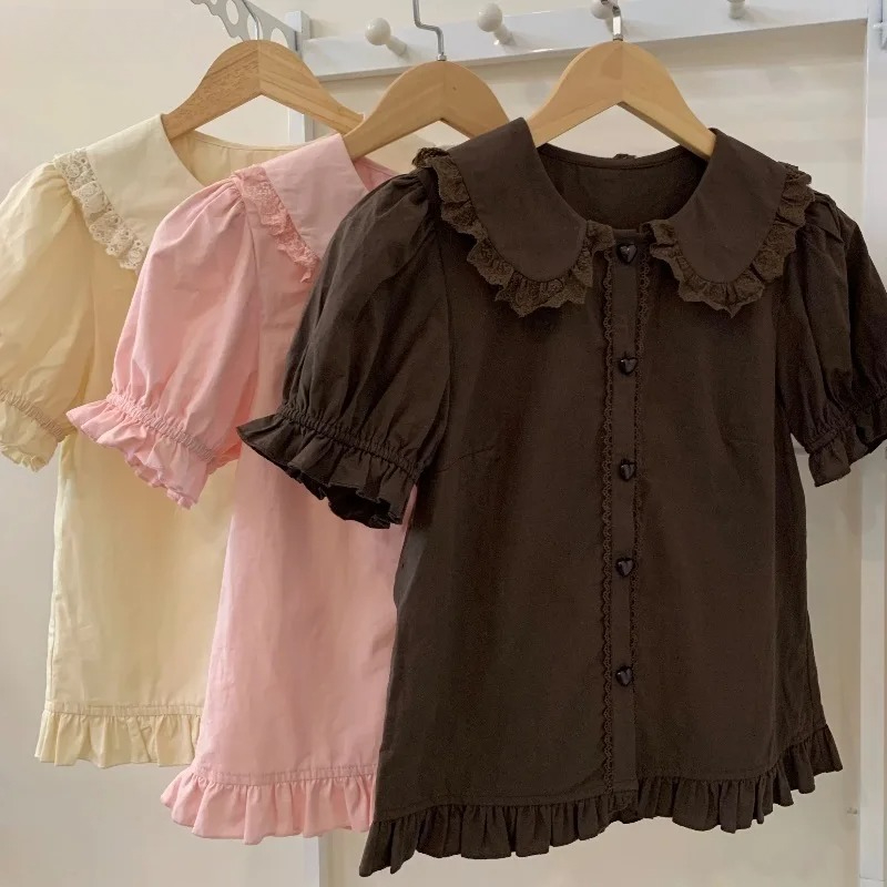 Yaz Japon Kawaii Lolita Gömlek - Summer Clothing Kids incelemesi ve fiyatı