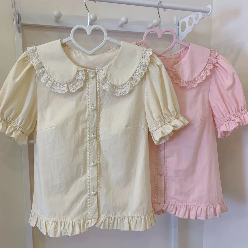 Yaz Japon Kawaii Lolita Gömlek - Summer Clothing Kids incelemesi ve fiyatı