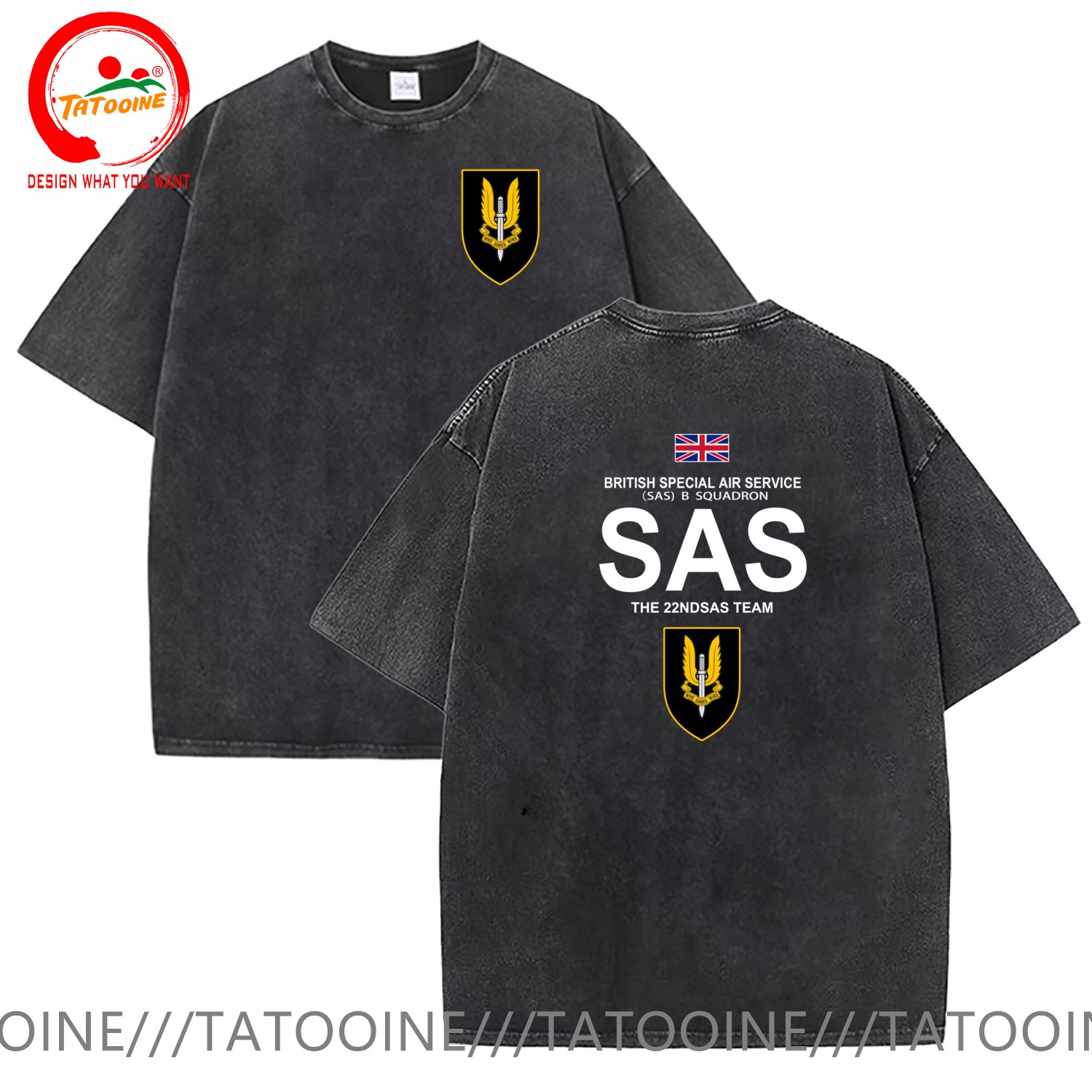 Vintage Yıkanmış Pamuklu Tişör - Summer Clothing Uk Men incelemesi ve fiyatı