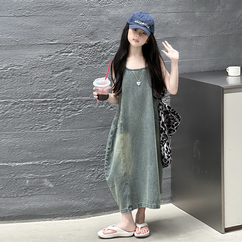 Vintage Mavi Çocuk Kız Yüksek  - Summer Clothing Girl incelemesi ve fiyatı