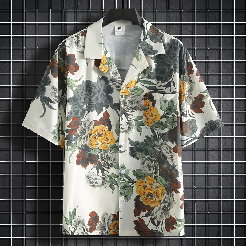 Baskılı Gömlek Erkek Kısa Koll - Summer Clothing Styles Men incelemesi ve fiyatı