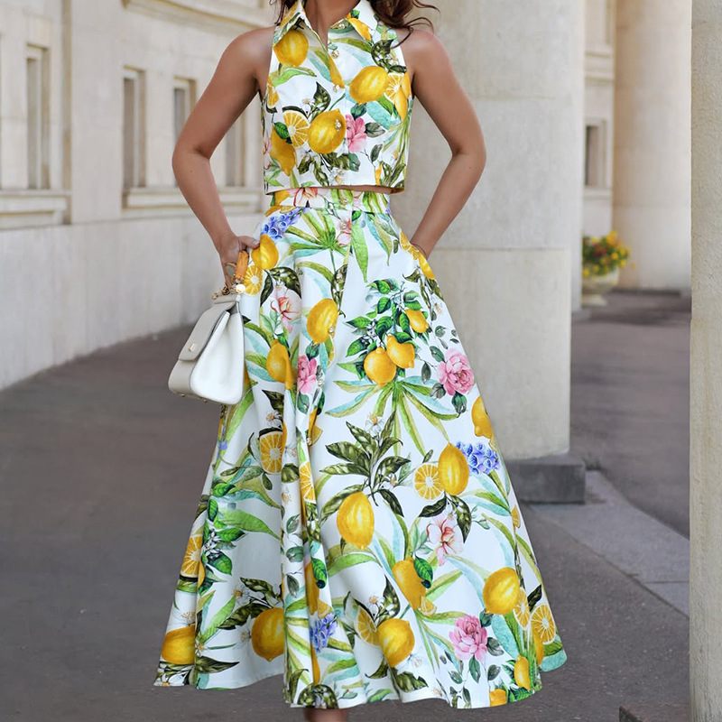 Kadın Modası Limon Baskılı Kol - Summer Clothing Girl incelemesi ve fiyatı