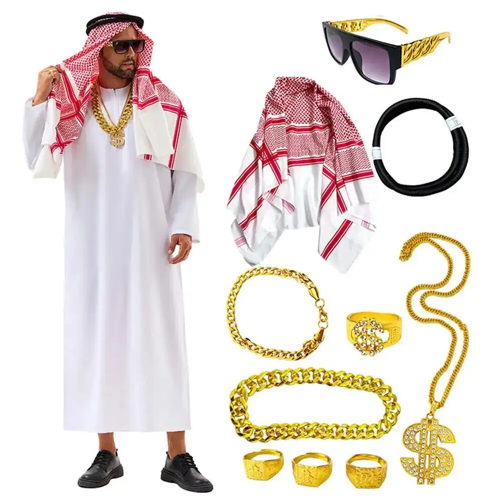 Arap Dubai Kostümü BAE Şeyh Co - Summer Vacation Clothing Men incelemesi ve fiyatı