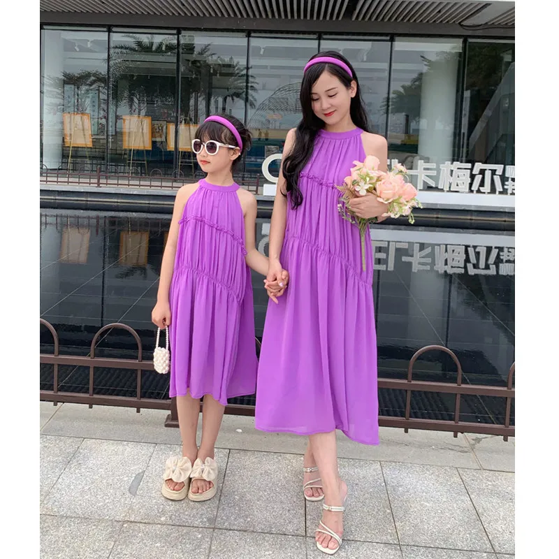 Tatil bak anne ve kızı mor elb - Summer Clothing Looks incelemesi ve fiyatı