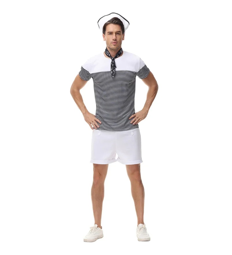 Çift Denizcilik Donanma Denizc - Summer Vacation Clothing Men incelemesi ve fiyatı
