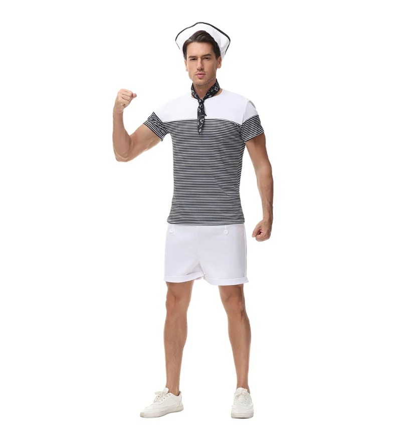 Çift Denizcilik Donanma Denizc - Summer Vacation Clothing Men incelemesi ve fiyatı